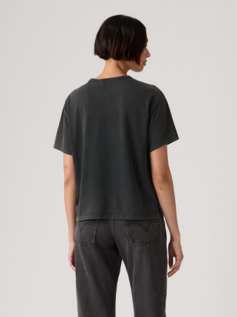 FEMEI - Tricou Gri Inchis Relaxed Femei