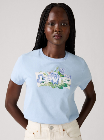 FEMEI - Levi's Tricou Albastru Deschis Regular Femei