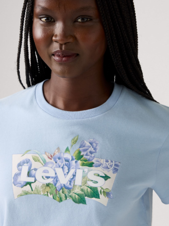 Tricouri si Topuri - Levi's Tricou Albastru Deschis Regular Femei