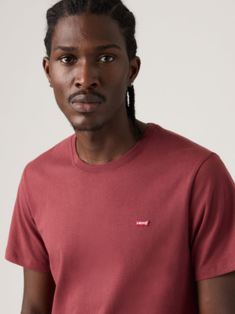 МУЖЧИНЫ - Levi's Мужская Футболка Вишнево-Красная Regular