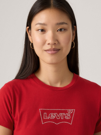 FEMEI - Levi's Tricou Rosu Regular Femei