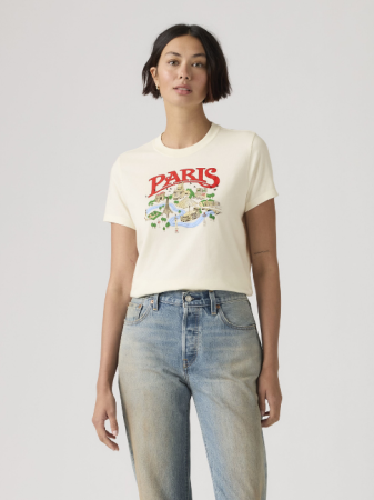 Tricouri si Topuri - Levi's Tricou Crem Regular Femei