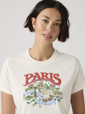 Tricouri si Topuri - Levi's Tricou Crem Regular Femei