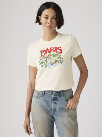 Tricouri si Topuri - Levi's Tricou Crem Regular Femei