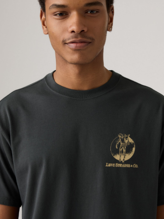 BARBATI - Levi's Tricou Gri Inchis Relaxed Barbati