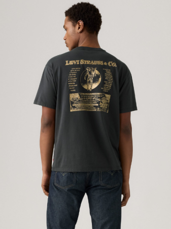 BARBATI - Levi's Tricou Gri Inchis Relaxed Barbati