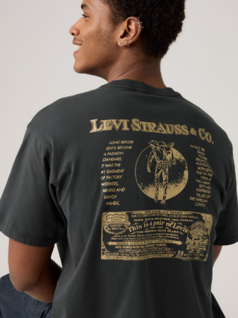 BARBATI - Levi's Tricou Gri Inchis Relaxed Barbati