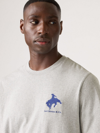 BARBATI - Levi's Tricou Gri Inchis Relaxed Barbati