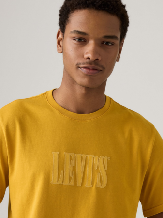 BARBATI - Levi's Tricou Galben Mustar Relaxed Barbati