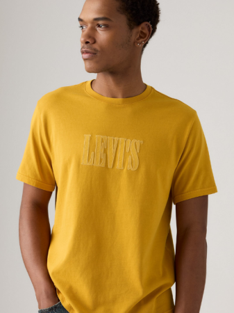 Tricouri si Polo - Levi's Tricou Galben Mustar Relaxed Barbati