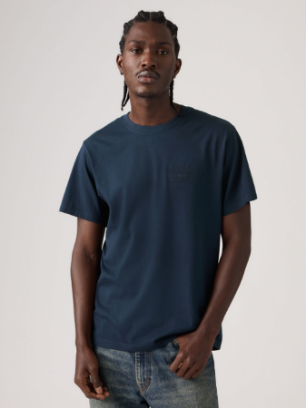 МУЖЧИНЫ - Мужская Футболка Темно-Синяя Relaxed