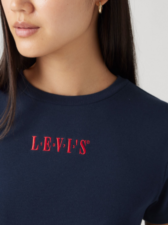 ЖЕНЩИНЫ - Levi's Женская Футболка Темно-Синяя Slim