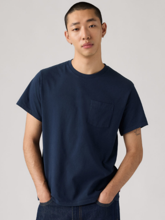 BARBATI - Levi's Tricou Navy/Verde Relaxed Barbati