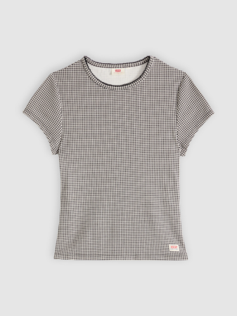 ЖЕНЩИНЫ - Женская Футболка Чёрная/Белая Slim