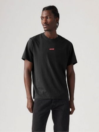 BARBATI - Levi's Tricou Negru Relaxed Barbati