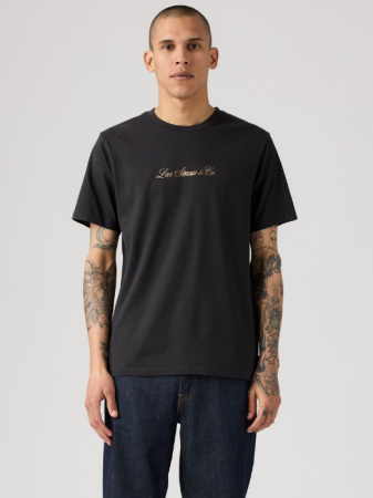 BARBATI - Levi's Tricou Negru Regular Barbati
