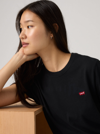 FEMEI - Levi's Tricou Negru Regular Femei