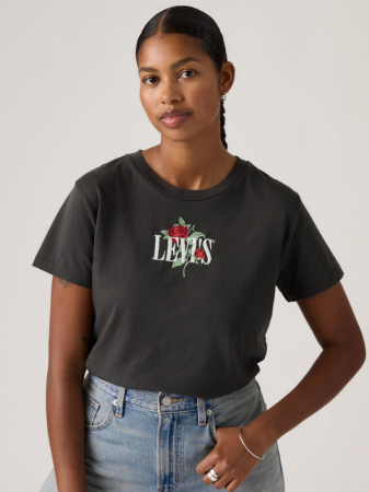 FEMEI - Levi's Tricou Negru Regular Femei