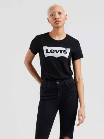 Футболки и Топы - Levi's Женская Футболка Чёрная Regular
