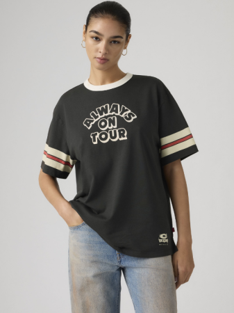 FEMEI - Levi's Tricou Negru Relaxed Femei