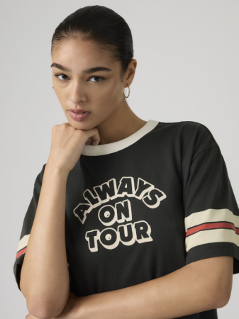 FEMEI - Levi's Tricou Negru Relaxed Femei