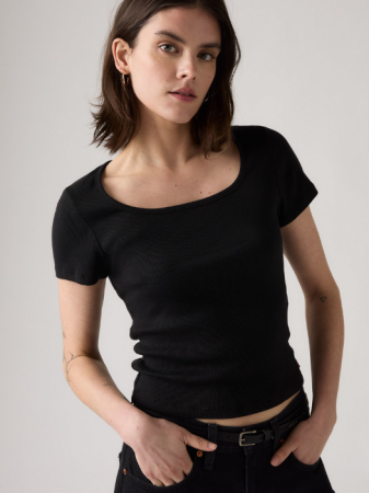 Tricouri si Topuri - Levi's Tricou Negru Slim Femei