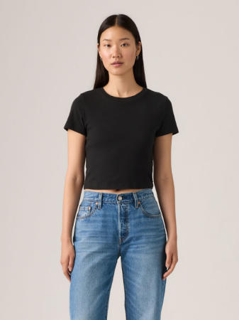 FEMEI - Levi's Tricou Negru Slim Femei