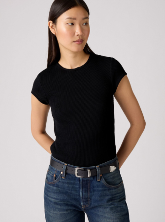Levi's Tricou Negru Slim Femei [1]