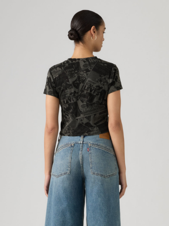 ЖЕНЩИНЫ - Levi's Женская Футболка Чёрная Slim