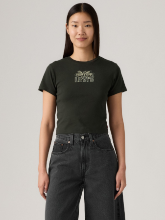 Levi's Tricou Negru Slim Femei [0]