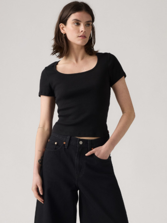 FEMEI - Levi's Tricou Negru Slim Femei