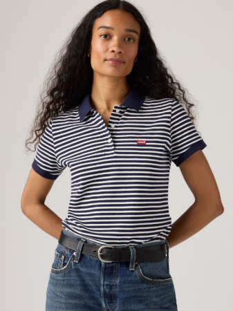 FEMEI - Levi's Tricou Polo Alb/Navy Regular Femei