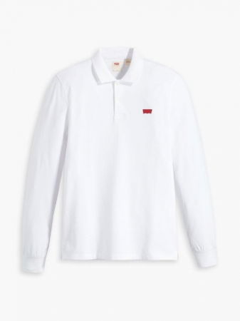 Levi's Мужское Поло С Длинным Рукавом белое Relaxed [5]