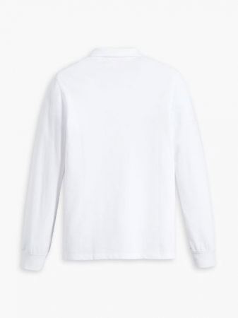 Levi's Мужское Поло С Длинным Рукавом белое Relaxed [6]