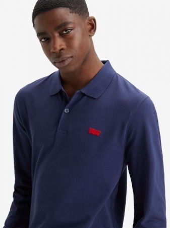 Levi's Tricou Polo Cu Maneca Lunga Navy Regular Barbati [2]