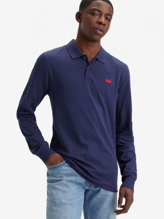 Levi's Tricou Polo Cu Maneca Lunga Navy Regular Barbati [3]
