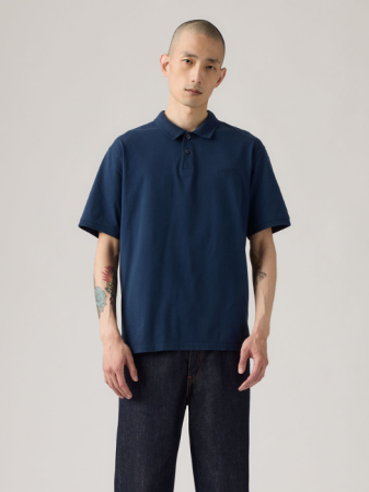 МУЖЧИНЫ - Levi's Мужская Футболка-Поло Темно-Синяя Relaxed