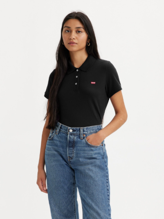 FEMEI - Levi's Tricou Polo Negru Regular Femei