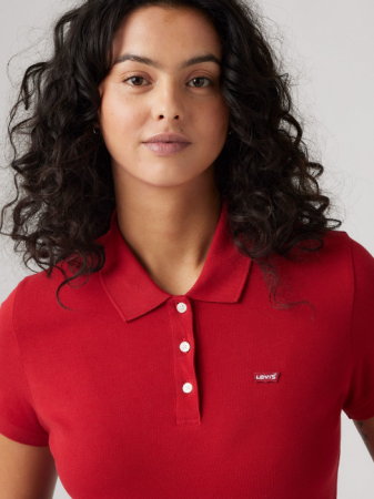 FEMEI - Levi's Tricou Polo Rosu Regular Femei