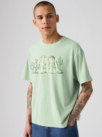 BARBATI - Levi's Tricou Verde Relaxed Barbati