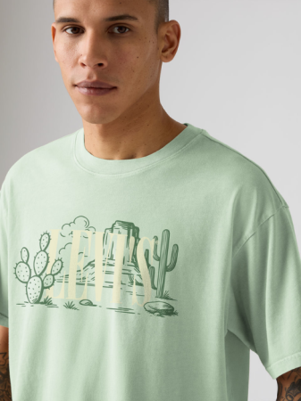 BARBATI - Levi's Tricou Verde Relaxed Barbati