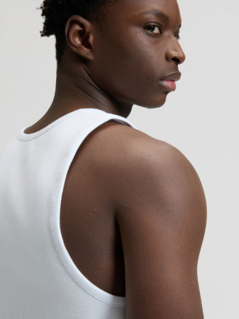 BARBATI - Maiou Alb Slim Barbati