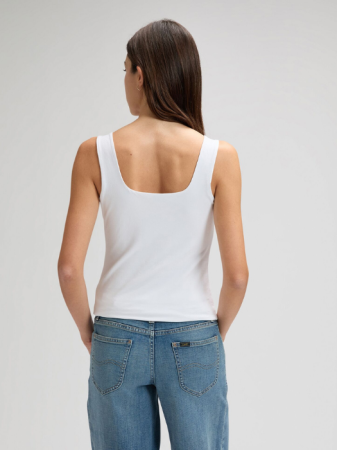 FEMEI - Maiou Alb Slim Femei