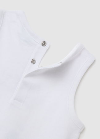 Tricouri si Polo - Maiou Brilliant White Baieti 9-36 Luni