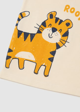 Tricouri si Polo - Maiou Ecru Baieti 9-36 Luni