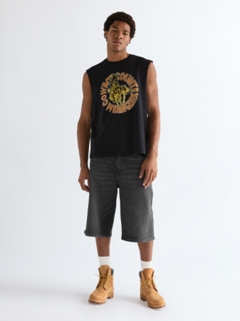 МУЖЧИНЫ - Мужская Майка Чёрная Relaxed