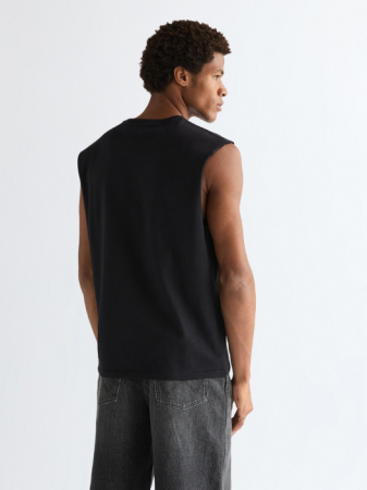 МУЖЧИНЫ - Мужская Майка Чёрная Relaxed