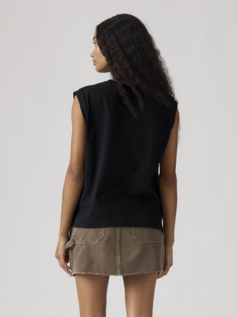 FEMEI - Maiou Negru Relaxed Femei