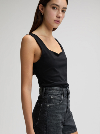 FEMEI - Maiou Negru Slim Femei