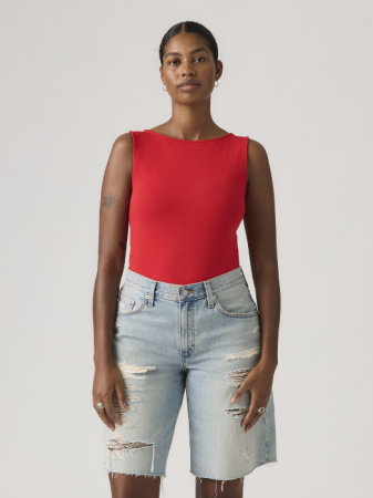 FEMEI - Maiou Rosu Slim Femei